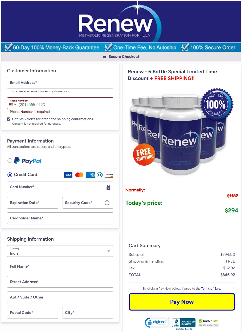 renew online sale
